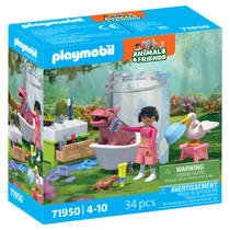 PLAYMOBIL Animals & Friends dierenbadplezier 71950 productafbeelding 3