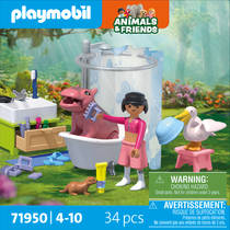 PLAYMOBIL Animals & Friends dierenbadplezier 71950 productafbeelding 6