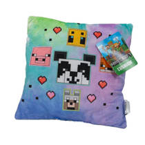 Minecraft kussen tie-dye - 35 cm