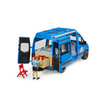 Bruder Mercedes Sprinter camper met bestuurder - blauw productafbeelding 5