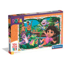 Clementoni Dora Super Color puzzel park maxi - 104 stukjes