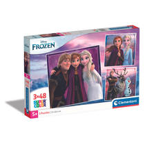 Clementoni Disney Frozen puzzelset portretten - 3 x 48 stukjes