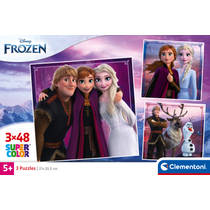 Clementoni Disney Frozen puzzelset portretten - 3 x 48 stukjes productafbeelding 4