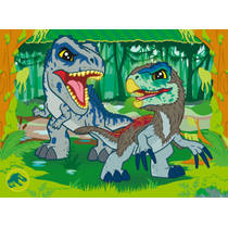 Ravensburger Jurassic World Explorers 4-in-1 puzzelset - 12 + 16 + 20 + 24 stukjes productafbeelding 3