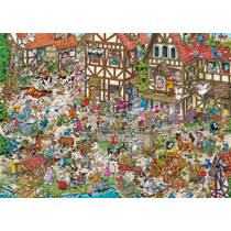 Ravensburger Time Travel 2 Middle Ages puzzel - 1000 stukjes productafbeelding 2