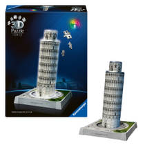 Ravensburger Iconics 3D puzzel Toren van Pisa met licht - 216 stukjes