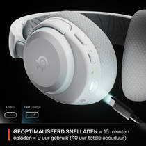 SteelSeries Arctis Nova 3P draadloze headset - wit productafbeelding 4