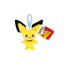 Pokémon pluchen knuffel met clip productafbeelding 3