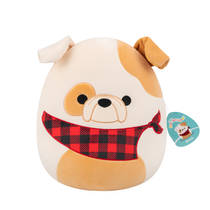 Squishmallows Brock de bruinwitte bulldogknuffel - 30 cm