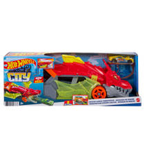 Hot Wheels City lanceringstrailer met draak productafbeelding 2