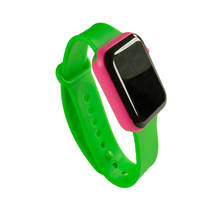 Jollity Works LED kinderhorloge - groen/roze