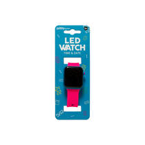Jollity Works LED kinderhorloge - roze/blauw productafbeelding 2