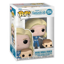 Funko Pop! figuur Marvel Studios The Fantastic 4 First Steps Invisible Woman & Franklin productafbeelding 2