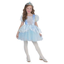 Magic Flip prinsessenjurk en tas - 128-134 cm - blauw