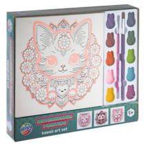 Kawaii waterverf canvas set - 19,5 cm productafbeelding 3