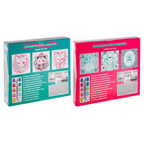 Kawaii waterverf canvas set - 19,5 cm productafbeelding 2