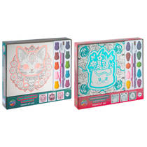 Kawaii waterverf canvas set - 19,5 cm