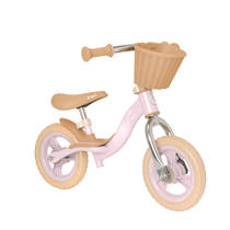 EVO loopfiets met mand - 10 inch - roze productafbeelding 8