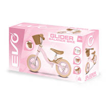 EVO loopfiets met mand - 10 inch - roze productafbeelding 2