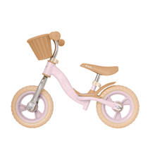 EVO loopfiets met mand - 10 inch - roze productafbeelding 3