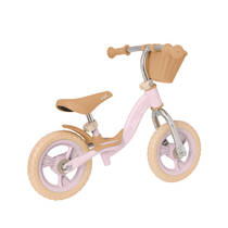 EVO loopfiets met mand - 10 inch - roze productafbeelding 5