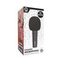 Qware karaoke microfoon + speaker - zwart productafbeelding 2