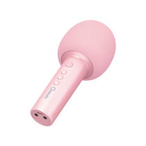 Qware karaoke microfoon + speaker - roze