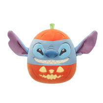 Squishmallows halloween Stitch-knuffel in een pompoen - 19 cm