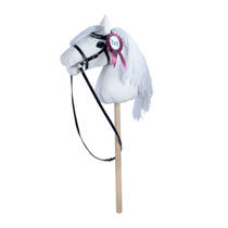 Stokpaard - wit - 68 cm