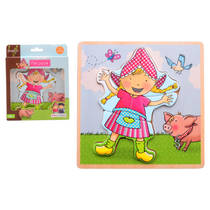 Jouéco houten Fien puzzel - 5 stukjes