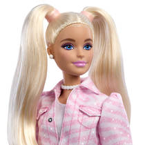 Barbie deluxe stijl pop met denim jack en rok productafbeelding 6