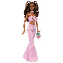 Barbie deluxe stijl pop met een korte top en bijpassende jeans productafbeelding 6