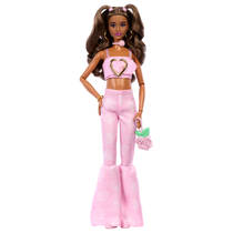 Barbie deluxe stijl pop met een korte top en bijpassende jeans