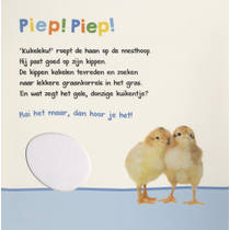 Welk dier hoor ik hier? boerderijdieren geluidenboek productafbeelding 3