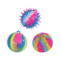Funky Mania pufferbal regenboog - 18 cm