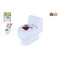 Poo waterspuitend toilet met drol - 10 cm productafbeelding 2