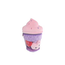 Fluffy menu pluchen ijsje met 3 hartjes - 25 cm productafbeelding 3