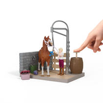 schleich HORSE CLUB Sofia's paardenwasplaats 42792 productafbeelding 2