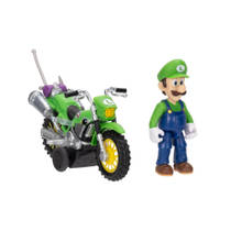 The Super Mario Galaxy Movie Luigi figuur + pull back motor productafbeelding 4