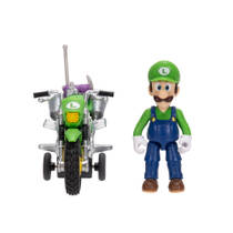 The Super Mario Galaxy Movie Luigi figuur + pull back motor