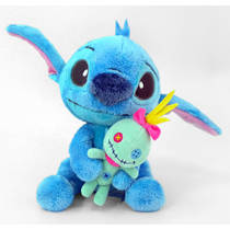 Disney Stitch pluchen knuffel met Scrump - 35 cm productafbeelding 2
