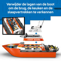 LEGO City kustwacht reddingsboot met helikopter 60504 productafbeelding 9