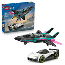 LEGO City straalvliegtuig vs. sportauto 60489