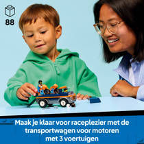 LEGO City transportwagen voor motoren 60491 productafbeelding 2