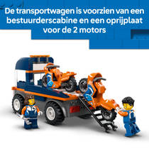 LEGO City transportwagen voor motoren 60491 productafbeelding 3