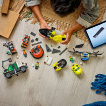 LEGO City vliegtuig, servicewagen en hovercraft remix 60505 productafbeelding 10