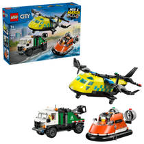 LEGO City vliegtuig, servicewagen en hovercraft remix 60505
