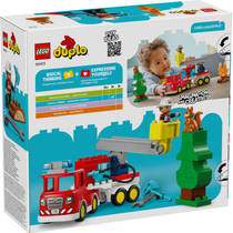 LEGO DUPLO brandweertruck met slang en brandweerman 10473 productafbeelding 7