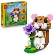 LEGO Creator 3-in-1 schattige hamster met bloem 31376