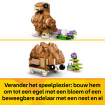 LEGO Creator 3-in-1 schattige hamster met bloem 31376 productafbeelding 5